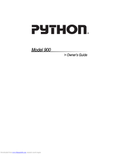 Python 900 Owner's Manual