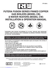 RBI FUTERA FUSION CW-2000 Installation & Operation Manual