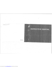 RICCAR R1500 Instruction Manual