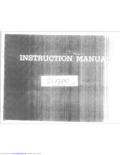 RICCAR SLI200 Instruction Manual