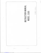 RICCAR 3300 Instruction Manual