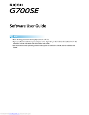 Ricoh G700SE Software User's Manual