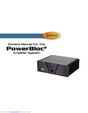Legacy PowerBloc 2 Owner's Manual