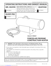 Mr. Heater BUDDY-PRO TS170FAVT Operating Instructions And Owner's Manual