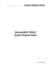 NEC Express5800/120Rg-2 Release Note