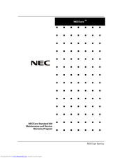 NEC Care Standard/300 Maintenance And Service Manual