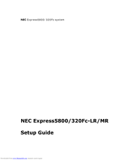NEC Express5800/320Fc-LR Setup Manual