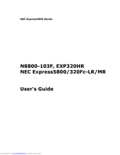 NEC N8800-103F, EXP320HR User Manual