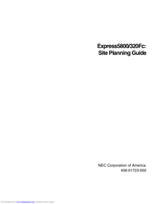 NEC Active Upgrade Express5800/320Fc Site Planning Manual