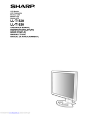 Sharp LL-T1520 Operation Manual