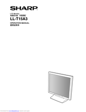 Sharp LL-T15A3 Operation Manual