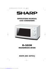 Sharp R-205M Operation Manual With Cookbook