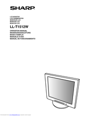Sharp LL-T1512W Operation Manual