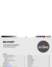 Sharp ZQ-290HS Operation Manual