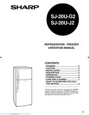 Sharp SJ-20U-G2 Operation Manual