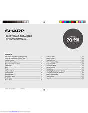 Sharp ZQ-590 Operation Manual