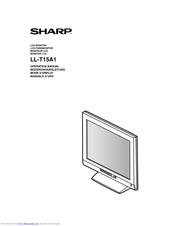 Sharp LL-T15A1 Operation Manual