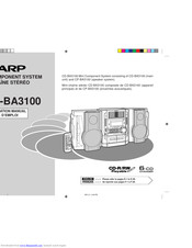 Sharp CD-BA3100 Operation Manual