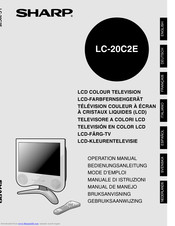 Sharp LC-20C2E Operation Manual