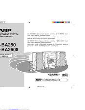 Sharp CD-BA2600 Operation Manual