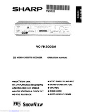 Sharp VC-FH300SM Operation Manual