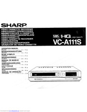 Sharp VC-A111S Operation Manual