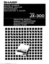Sharp JX-300 Operation Manual