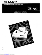 Sharp JX-720 Operation Manual