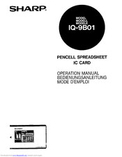 Sharp PenCell IQ-9B01 Operation Manual