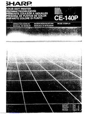 Sharp CE-140P Operation Manual