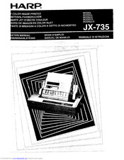 Sharp JX-735 Operation Manual