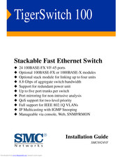 SMC Networks TigerSwith 100 SMC6924VF Installation Manual