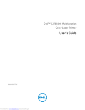 Dell C3765dnf Color Laser Printer User Manual