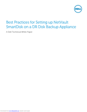 Dell NetVault SmartDisk Manual
