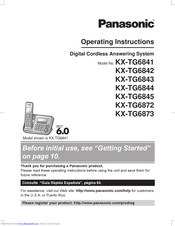 Panasonic Kx Tg6843b Manuals Manualslib