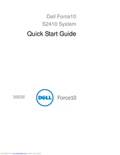 Dell Force10 S2410 Quick Start Manual