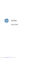 HP Mini 100e User Manual