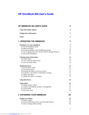 HP OmniBook 800 User Manual