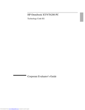 HP OmniBook XT6200 Manual