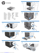 HP CM4540 COLOR LASERJET Install Manual