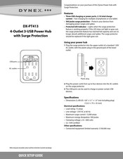 Dynex DX-PT413 Quick Setup Manual