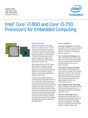 Intel Core i7-860 Product Overview
