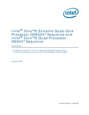 Intel Q6600 - Processor - 1 x Core 2 Quad Datasheet
