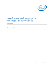 Intel BX80571E5300 - Pentium 2.6 GHz Processor Datasheet