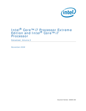 Intel Core i7 Extreme Edition Datasheet
