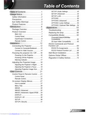 Optoma X306ST User Manual