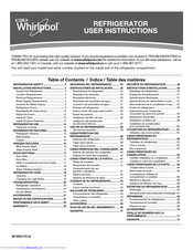Whirlpool WRT311FZBM User Instructions