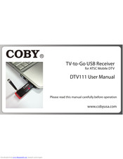 Coby DTV111 User Manual