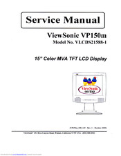 ViewSonic ViewPanel VP150m Service Manual