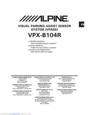 Alpine VPX-B104R Owner's Manual